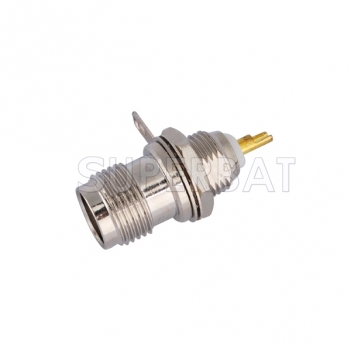 TNC Jack Female Connector Straight Bulkhead Solder