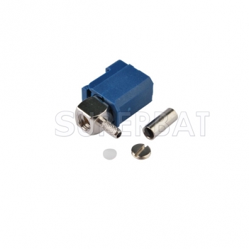 Superbat GPS Antenna connector Fakra C Female RA to MFD2 RNS2 RNS-E MFD 2 VW 0295 for RG316