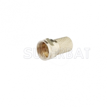 F Plug Male Connector Straight Twist-on for RG6 LMR-300