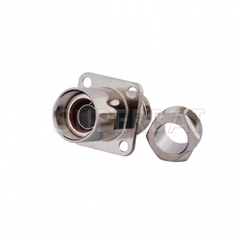 N Jack Female Connector Straight 4 Hole Flange Clamp LMR-400