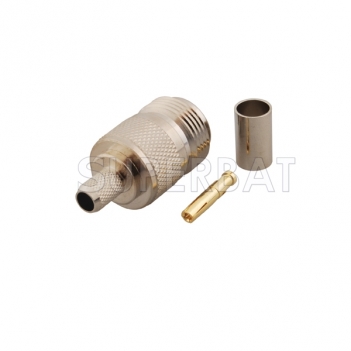 N Jack Female Straight Crimp Connector for LMR240 Cable