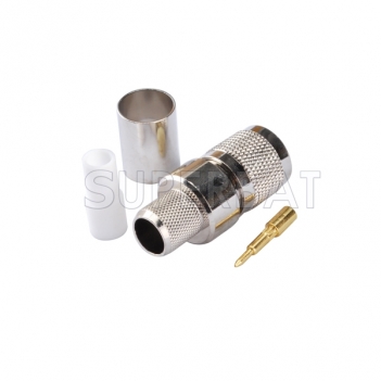 TNC Plug Male Connector Straight Crimp LMR-400