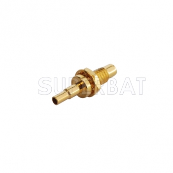 SMC Jack Male Connector Straight Bulkhead Solder 1.13mm cable