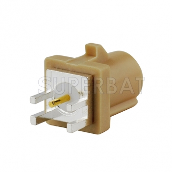 FAKRA I Male Plug Connector PCB Mount Straight