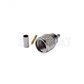 Mini UHF Plug Male Connector Straight Crimp RG316