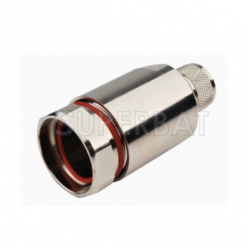 N Plug Male Straight Twist Type Connector for 7/8 inch Corrugated Copper Cable