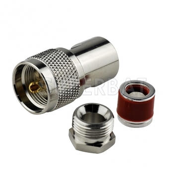 UHF Plug Male Connector Straight Crimp LMR-300