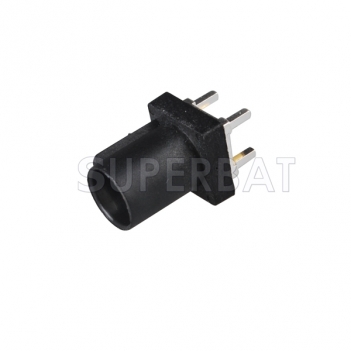 Black FAKRA A Plug Male Straight PCB Connector