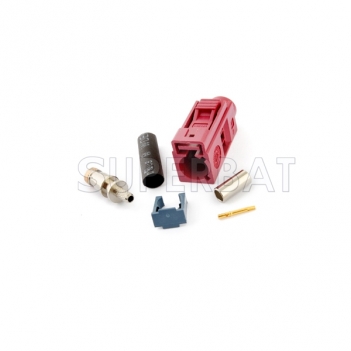 Superbat Fakra D female connector Bordeaux violet/4004 for Violet Car GSM Cellular phone