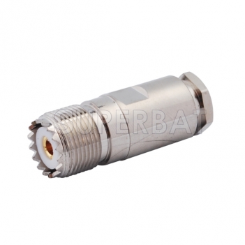 UHF Jack Female Connector Straight Clamp LMR-195