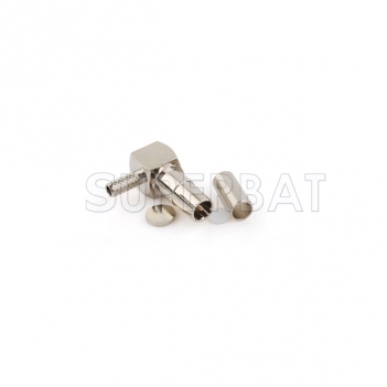 S-187 Plug Male Connector Right Angle Crimp RG316