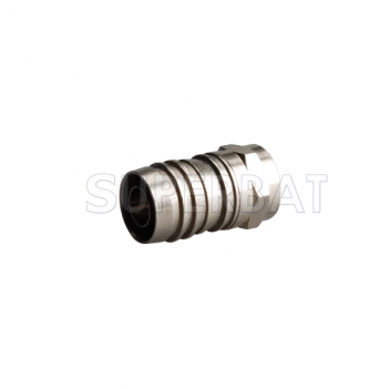 F Plug Male Connector Straight Crimp RG6