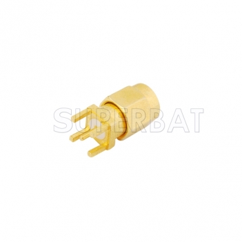 SMA Plug Male Straight Solder PCB Connector