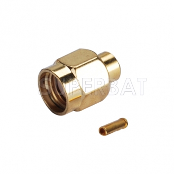 Superbat RP-SMA Plug (female socket) RF Connector Solder for .141" cable RG402