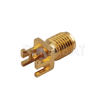 Customized Type SMA Jack Female Straight Connector for 0.062 inch End Launch PCB