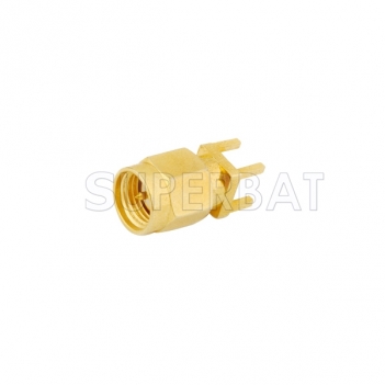 SMA Plug Male Straight Solder PCB Connector