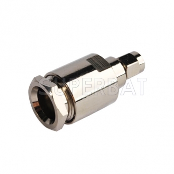 Superbat SMA Plug Male Clamp Connector for Low Loss LMR400 Cable