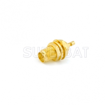 Superbat RP-SMA Jack (male pin) bulkhead panel mount connector for 1.13mm cable