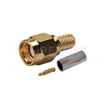 SMA Plug Male Straight Crimp Connector for RG223 Cable