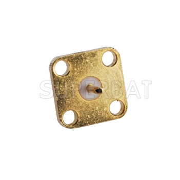 SMA Connector 4 Hole Flange Jack Female Solder Connector