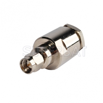 Superbat SMA Plug Male Clamp Connector for Low Loss LMR400 Cable