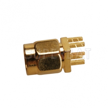 RP SMA Plug Female Straight Solder .062 inch End Launch Connector