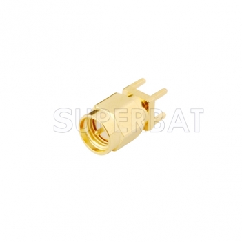 SMA Plug Male Straight Solder PCB Connector