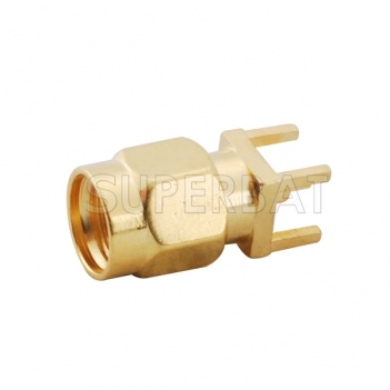 RP SMA Plug Female Vertical PCB Straight Connector