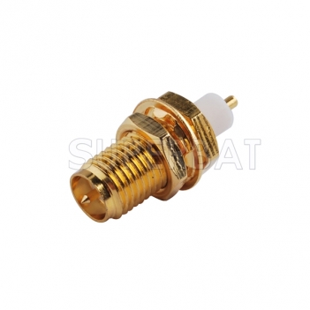 RP SMA Jack Male Bulkhead Solder Straight Connector with Insulator