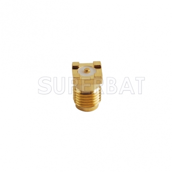 SMA Female PCB Mount Straight Solder Connector