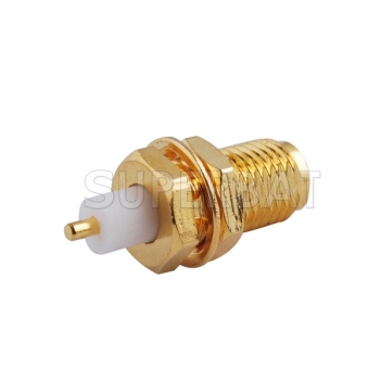 RP SMA Jack Male Bulkhead Solder Straight Connector with Insulator