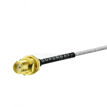 Custom RF Cable Assembly SMA Jack Straight Bulkhead pigtail cable Using RG405 .086" Coax