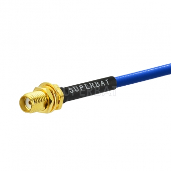 Custom RF Cable Assembly SMA Tinned Copper Braid Outer Conductor Using RG402 .141" Coax Cable