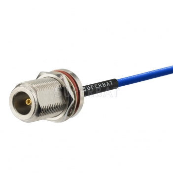 Custom RF Cable Assembly N Semirigid  Semi-Flexible Coax Cable RG402 .141"