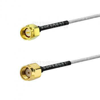 SMA male Plug to RP SMA Male Plug RF Coaxial Coax pigtail Cable