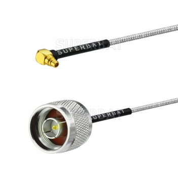 Coaxial Jumper Cable Assembly MMCX male RATo N pulg Pigtail Cable with connectors  semi flexible jumper cable
