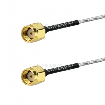 RG405 coax cable RP SMA Plug to RP SMA male Semi-Rigid connector