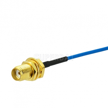 Custom RF Semi Flexible Blue FEP Cable .047