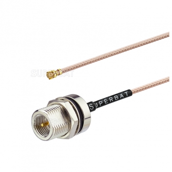 RG178 RF Cable Assembly FME Male Bulkhead with U.FL plug connector