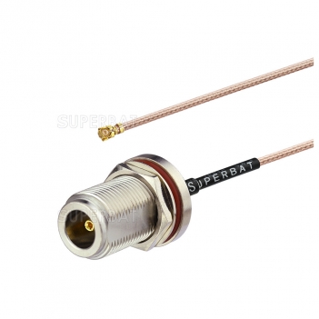 Coaxial Cable rg178 for wifi antenna N female nut bulkhead to IPX U.FL female