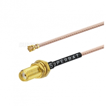 RF pigtail cable Antenna adapter SMA female bulkhead 15mm long thread  to ufl/u.fl /ipex for RG178