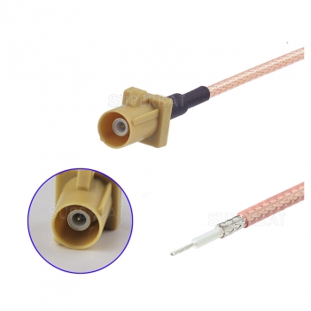 Fakra I Striaght SMB plug male connector crimp RG316 RG174