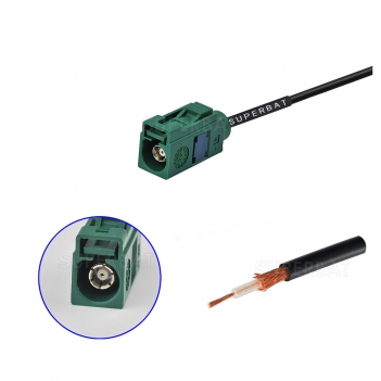 Car Aerial straight jack FAKRA for RG174 custom cable assemblies