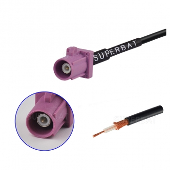 Factory price and High quality FAKRA,Straight Plug FOR RG174 custom cable assemblies