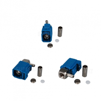 Superbat ANTENNA CONNECTOR Fakra Z Female crimp Jack RA RF Connector Waterblue/5021 Neutral coding