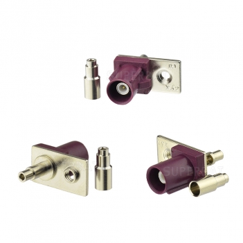 Superbat Antenna connector Fakra SMB "D" male Plug Straight for Violet Car GSM Cellular