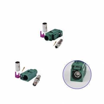 Superbat Fakra SMB A,B,C,D,E,F,G,H,I,K,Z female Jack crimp LMR195 RG58 cable RF connector