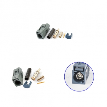Superbat Fakra Series SMB Jack Female A/B/C/D/E/G/K/Z crimp connector For RG174 cable