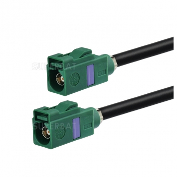 Green FAKRA Jack Female to FAKRA Green Female Jack Cable Using RG58 KSR195 Coax for TV1