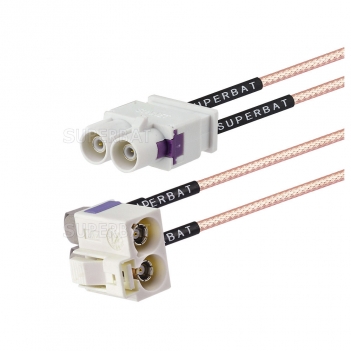 Universal Fakra Cable RG316 With Fakra Jack To Fakra B Male Connector